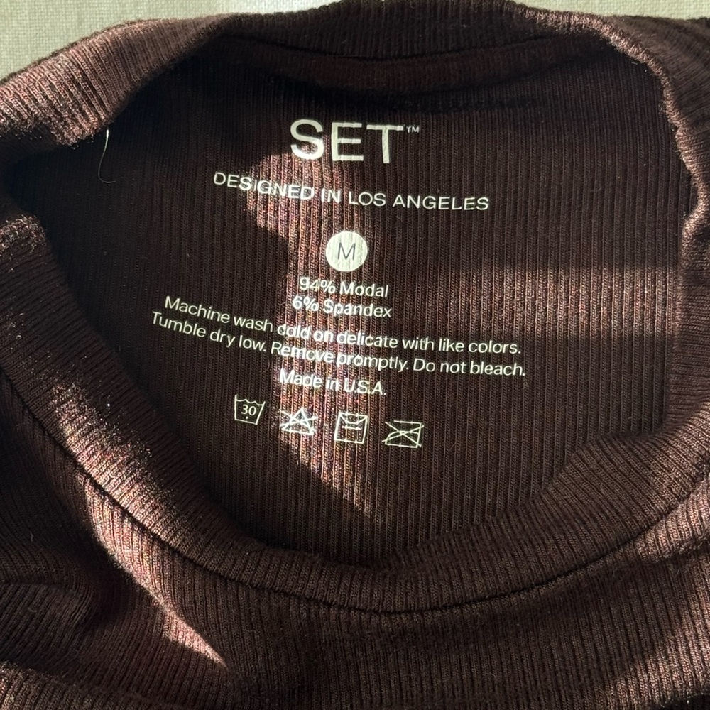 SET Active Cropped Rib Tee - Picture 2 of 3